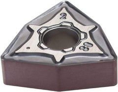 Iscar - WNMG432 M3M Grade IC806 Carbide Turning Insert - TiAlN Finish, 80° Trigon, 1/2" Inscr Circle, 3/16" Thick, 1/32" Corner Radius - USA Tool & Supply
