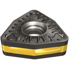 Iscar - WOMG130624 R3P-IQ Grade IC8150 Carbide Turning Insert - TiCN/Al2O3/TiN Finish, 80° Trigon, 3/4" Inscr Circle, 1/4" Thick, 3/32" Corner Radius - USA Tool & Supply