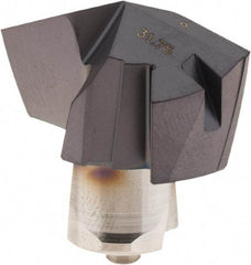 Iscar - Series ICP, 31.75mm Diam Grade IC908 140° Replaceable Drill Tip - Carbide, TiAlN Finish, 31 Seat Size - USA Tool & Supply
