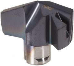 Iscar - Series ICM, 17.5mm Diam Grade IC907 140° Replaceable Drill Tip - Carbide, TiAlN/TiN Finish, 17 Seat Size - USA Tool & Supply