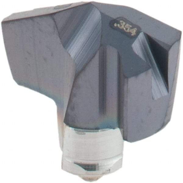 Iscar - Series ICM, 8.99mm Diam Grade IC907 140° Replaceable Drill Tip - Carbide, TiAlN/TiN Finish, 9 Seat Size - USA Tool & Supply