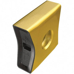 Iscar - S890 SNHU1305 Grade IC810 Carbide Milling Insert - AlTiN/TiN Finish, 0.2024" Thick, 13mm Inscribed Circle, 0.8mm Corner Radius - USA Tool & Supply
