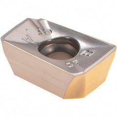 Iscar - HM90 ADCT1505 CF Grade IC380 Carbide Milling Insert - TiCN/TiN Finish, 0.252" Thick, 0.79mm Corner Radius - USA Tool & Supply