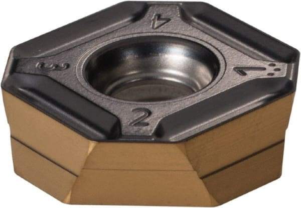 Iscar - IQ845 SYHU0704 MM Grade IC808 Carbide Milling Insert - TiAlN/AlTiN/TiN Finish, 0.165" Thick, 0.543" Inscribed Circle, 0.79mm Corner Radius - USA Tool & Supply