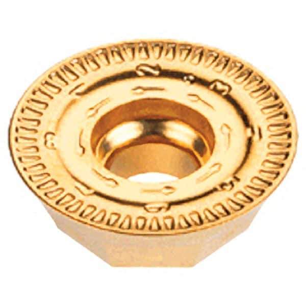 Iscar - REMT1505 LM Grade IC830 Carbide Milling Insert - TiAlN/TiN Finish, 0.206" Thick, 5/8" Inscribed Circle - USA Tool & Supply