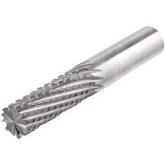 Iscar - 3/8" Diam, 1" LOC, End Mill End, Solid Carbide Diamond Pattern Router Bit - Right Hand Cut, 3" OAL, 3/8" Shank Diam, Use on Composite - USA Tool & Supply