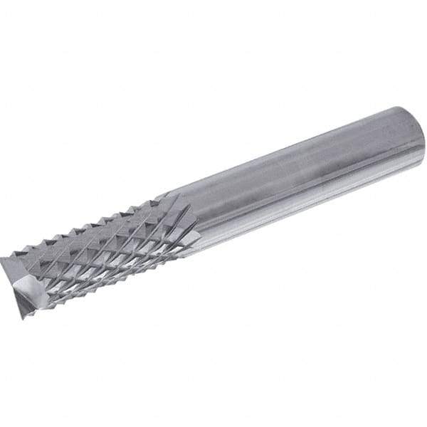 Iscar - 8mm Diam, End Mill End, Solid Carbide Diamond Pattern Router Bit - Right Hand Cut, 63mm OAL, Use on Composite - USA Tool & Supply