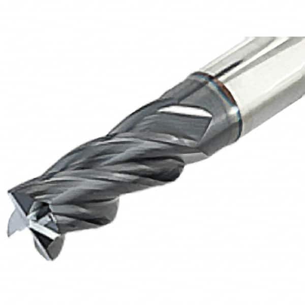 Iscar - 5/8" Diam 4 Flute Solid Carbide 0.03" Corner Radius End Mill - USA Tool & Supply