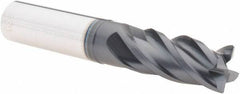 Iscar - 1/2", 4 Flute, Single End, Solid Carbide, 0.023" Corner Radius End Mill - 3" OAL, Right Hand Flute, 1" LOC, Right Hand Cut - USA Tool & Supply