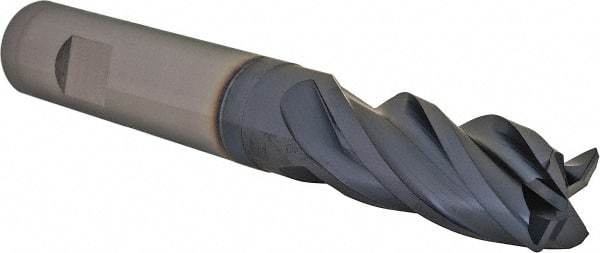 Iscar - 3/4", 4 Flute, Single End, Solid Carbide, 0.04" Corner Radius End Mill - 5" OAL, Right Hand Flute, 1-1/2" LOC, Right Hand Cut - USA Tool & Supply