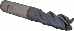 Iscar - 3/4", 4 Flute, Single End, Solid Carbide, 0.04" Corner Radius End Mill - 5" OAL, Right Hand Flute, 1-1/2" LOC, Right Hand Cut - USA Tool & Supply