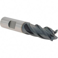 Iscar - 5/8", 4 Flute, Single End, Solid Carbide, 0.03" Corner Radius End Mill - 3-1/2" OAL, Right Hand Flute, 1-1/4" LOC, Right Hand Cut - USA Tool & Supply