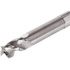 Iscar - 10mm, 3 Flute, Single End, Solid Carbide, 0.2mm Corner Radius End Mill - 80mm OAL, Right Hand Flute, 22mm LOC, Right Hand Cut, 40mm Extended Reach - USA Tool & Supply