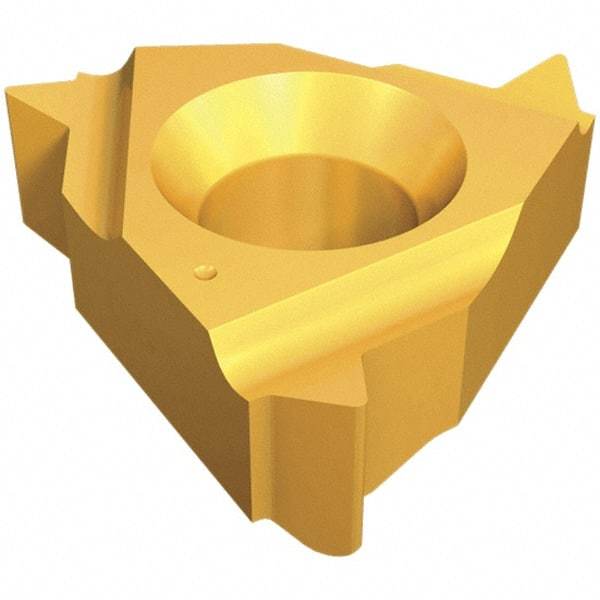 Iscar - 11IR Internal Right Hand ISO Laydown Threading Insert - Grade IC908, TiAlN Coated Carbide, 6.35mm Inscribed Circle - USA Tool & Supply
