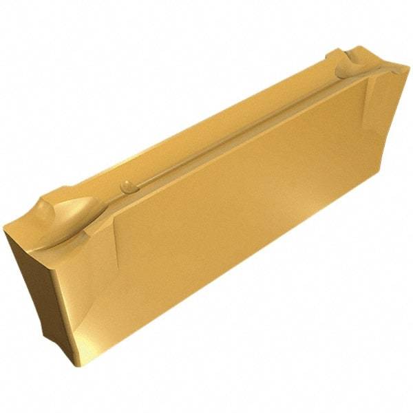 Iscar - DGN5003 JT IC928 Grade, 0.197" Cutting Width, Carbide Cutoff Insert - Neutral Lead Angle, 0.012" Cnr Rad, TiAlN Coated, Double End - USA Tool & Supply