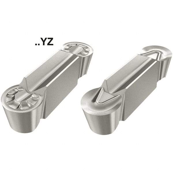 Iscar - 8040FSPA Grade IC20, 8mm Cutting Width Carbide Grooving Insert - 3.99mm Max Depth of Cut, Neutral, 3.99mm Corner Radius, Uncoated - USA Tool & Supply