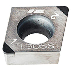Iscar - CCGW3-1 M2 Grade IB05S PCBN Turning Insert - Uncoated, 80° Diamond, 3/8" Inscr Circle, 5/32" Thick, 1/64" Corner Radius - USA Tool & Supply