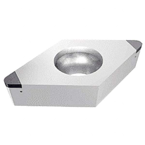 Iscar - DCGW3-1 S2 Grade IB05S PCBN Turning Insert - Uncoated, 55° Diamond, 3/8" Inscr Circle, 5/32" Thick, 1/64" Corner Radius - USA Tool & Supply