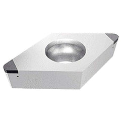 Iscar - DCGW3-1 S2 Grade IB05S PCBN Turning Insert - Uncoated, 55° Diamond, 3/8" Inscr Circle, 5/32" Thick, 1/64" Corner Radius - USA Tool & Supply