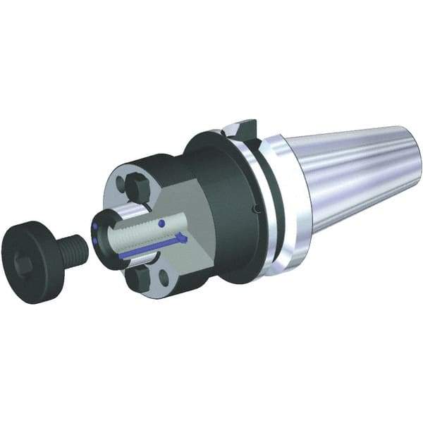 Kennametal - BT50 Taper Shank 32mm Pilot Diam Shell Mill Holder - 45mm Flange to Nose End Projection, 78mm Nose Diam, M16x2.0 Lock Screw, Through-Spindle & DIN Flange Coolant - Exact Industrial Supply