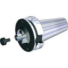 Kennametal - BTKV50 Taper Shank 1" Pilot Diam Shell Mill Holder - 2" Flange to Nose End Projection, 2.19" Nose Diam, 1/2-20 Lock Screw, Through-Spindle & DIN Flange Coolant - Exact Industrial Supply