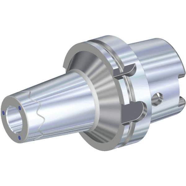Kennametal - 32mm Hole Diam, HSK63A Taper Shank Shrink Fit Tool Holder & Adapter - 85mm Projection, 45mm Nose Diam, 59mm Clamping Depth, 25,000 RPM, Through Coolant - Exact Industrial Supply