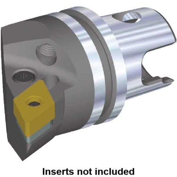 Kennametal - Right Hand Cut, Size KM32, DN.. Insert Compatiblity, Internal or External Modular Turning & Profiling Cutting Unit Head - 22mm Ctr to Cutting Edge, 35mm Head Length, Through Coolant, Series Kenlever - USA Tool & Supply