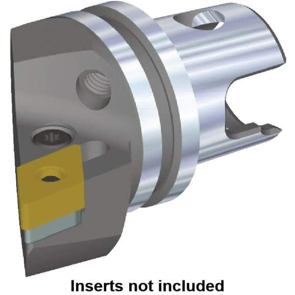 Kennametal - Left Hand Cut, Size KM32, DN.. Insert Compatiblity, Internal or External Modular Turning & Profiling Cutting Unit Head - 22mm Ctr to Cutting Edge, 35mm Head Length, Through Coolant, Series Kenlever - USA Tool & Supply