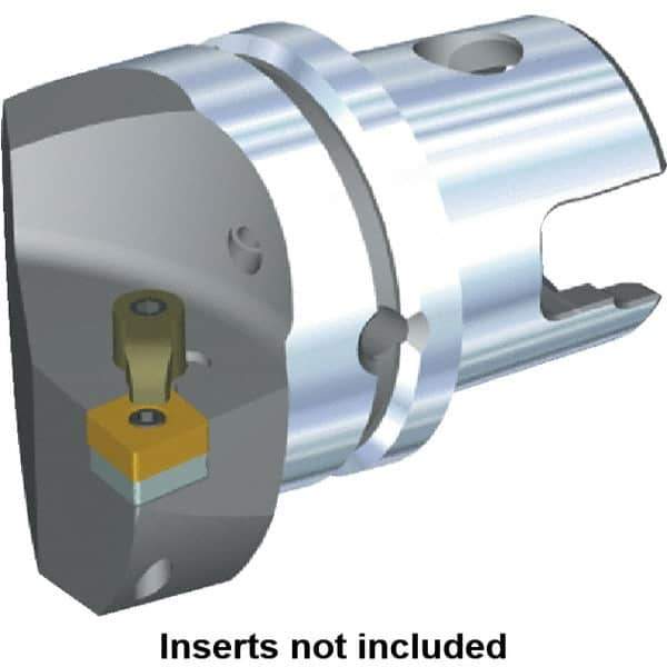 Kennametal - Left Hand Cut, Size KM63, CN.. Insert Compatiblity, Internal or External Modular Turning & Profiling Cutting Unit Head - 43mm Ctr to Cutting Edge, 60mm Head Length, Through Coolant, Series M-Clamping - USA Tool & Supply