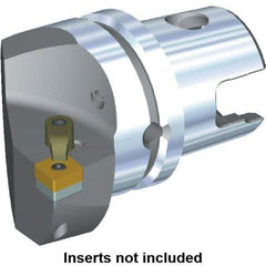 Kennametal - Right Hand Cut, Size KM63, CN.. Insert Compatiblity, Internal or External Modular Turning & Profiling Cutting Unit Head - 43mm Ctr to Cutting Edge, 60mm Head Length, Through Coolant, Series M-Clamping - USA Tool & Supply