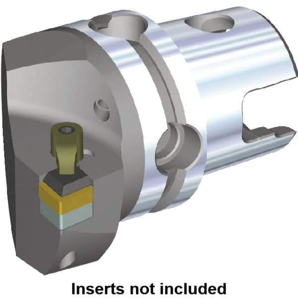 Kennametal - Right Hand Cut, Size KM50, CN.. Insert Compatiblity, Internal or External Modular Turning & Profiling Cutting Unit Head - 35mm Ctr to Cutting Edge, 50mm Head Length, Through Coolant - USA Tool & Supply