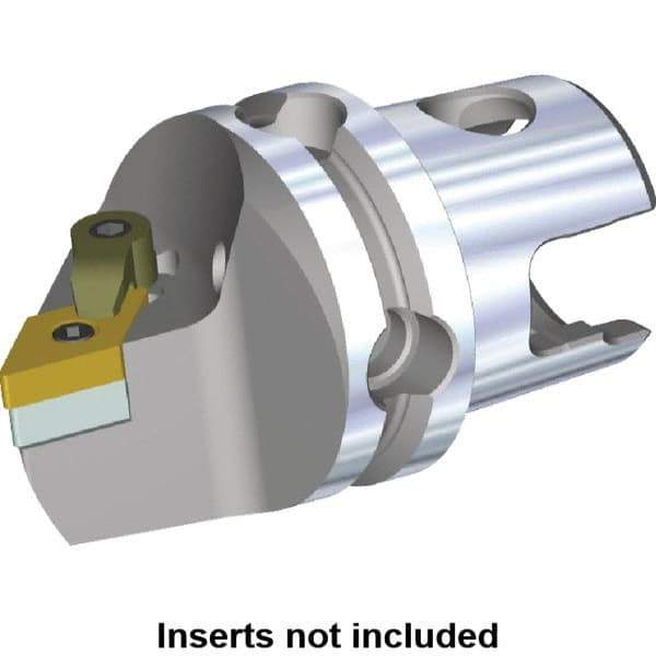 Kennametal - Left Hand Cut, Size KM50, DN.. Insert Compatiblity, Modular Turning & Profiling Cutting Unit Head - 50mm Head Length, Through Coolant, Series M-Clamping - USA Tool & Supply