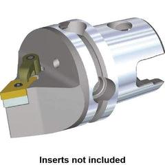 Kennametal - Neutral Cut, Size KM40, DN.. Insert Compatiblity, Modular Turning & Profiling Cutting Unit Head - 40mm Head Length, Through Coolant, Series M-Clamping - USA Tool & Supply