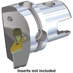 Kennametal - Right Hand Cut, Size KM50, VN.. Insert Compatiblity, Modular Turning & Profiling Cutting Unit Head - 35mm Ctr to Cutting Edge, 50mm Head Length, Through Coolant, Series M-Clamping - USA Tool & Supply