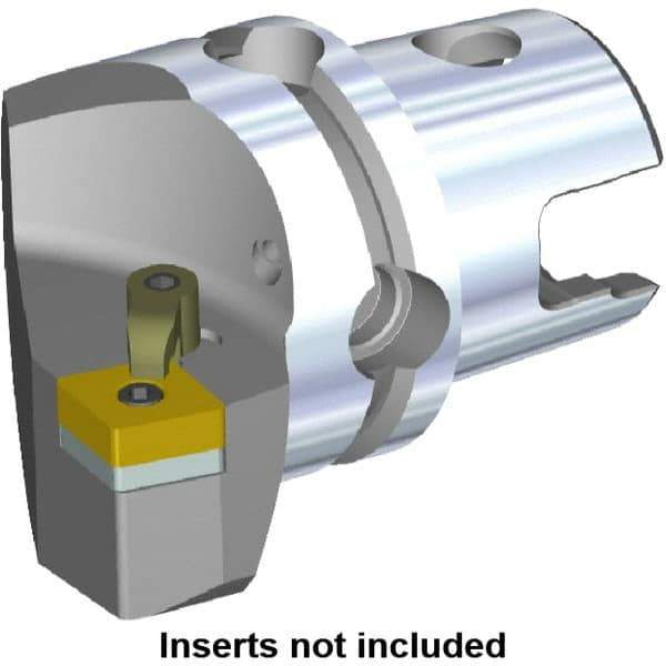 Kennametal - Right Hand Cut, Size KM80, CN.. Insert Compatiblity, Modular Turning & Profiling Cutting Unit Head - 48mm Ctr to Cutting Edge, 70mm Head Length, Through Coolant, Series M-Clamping - USA Tool & Supply