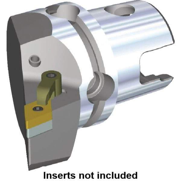 Kennametal - Left Hand Cut, Size KM40, DN.. Insert Compatiblity, Modular Turning & Profiling Cutting Unit Head - 27mm Ctr to Cutting Edge, 40mm Head Length, Through Coolant, Series M-Clamping - USA Tool & Supply