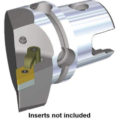 Kennametal - Right Hand Cut, Size KM80, DN.. Insert Compatiblity, Modular Turning & Profiling Cutting Unit Head - 53mm Ctr to Cutting Edge, 70mm Head Length, Through Coolant, Series M-Clamping - USA Tool & Supply
