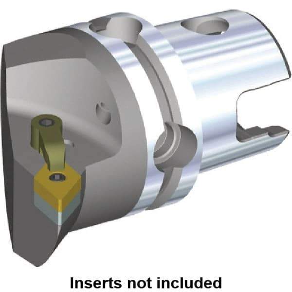 Kennametal - Right Hand Cut, Size KM80, DN.. Insert Compatiblity, Internal or External Modular Turning & Profiling Cutting Unit Head - 53mm Ctr to Cutting Edge, 70mm Head Length, Through Coolant, Series M-Clamping - USA Tool & Supply