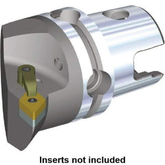 Kennametal - Right Hand Cut, Size KM50, DN.. Insert Compatiblity, Internal or External Modular Turning & Profiling Cutting Unit Head - 35mm Ctr to Cutting Edge, 50mm Head Length, Through Coolant, Series M-Clamping - USA Tool & Supply