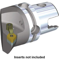 Kennametal - Right Hand Cut, Size KM80, DN.. Insert Compatiblity, Internal or External Modular Turning & Profiling Cutting Unit Head - 53mm Ctr to Cutting Edge, 70mm Head Length, Through Coolant, Series M-Clamping - USA Tool & Supply