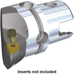Kennametal - Left Hand Cut, Size KM50, DN.. Insert Compatiblity, Internal or External Modular Turning & Profiling Cutting Unit Head - 35mm Ctr to Cutting Edge, 50mm Head Length, Through Coolant, Series M-Clamping - USA Tool & Supply
