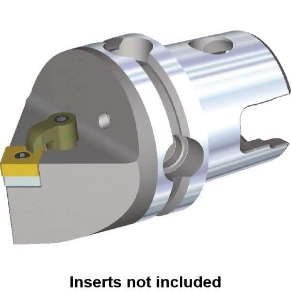 Kennametal - Neutral Cut, Size KM40, SN.. Insert Compatiblity, Modular Turning & Profiling Cutting Unit Head - 40mm Head Length, Through Coolant, Series M-Clamping - USA Tool & Supply