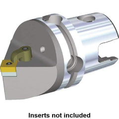 Kennametal - Neutral Cut, Size KM40, SN.. Insert Compatiblity, Modular Turning & Profiling Cutting Unit Head - 40mm Head Length, Through Coolant, Series M-Clamping - USA Tool & Supply