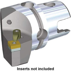 Kennametal - Left Hand Cut, Size KM50, SN.. Insert Compatiblity, Modular Turning & Profiling Cutting Unit Head - 30mm Ctr to Cutting Edge, 50mm Head Length, Through Coolant, Series M-Clamping - USA Tool & Supply