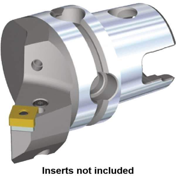 Kennametal - Left Hand Cut, Size KM50, SN.. Insert Compatiblity, Internal or External Modular Turning & Profiling Cutting Unit Head - 35mm Ctr to Cutting Edge, 50mm Head Length, Through Coolant, Series Kenlever - USA Tool & Supply
