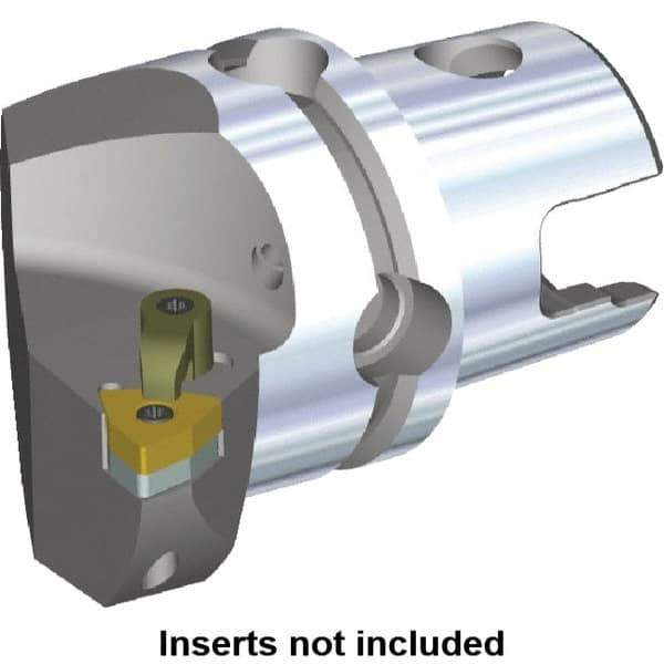 Kennametal - Right Hand Cut, Size KM80, WN.. Insert Compatiblity, Internal or External Modular Turning & Profiling Cutting Unit Head - 53mm Ctr to Cutting Edge, 70mm Head Length, Through Coolant, Series M-Clamping - USA Tool & Supply