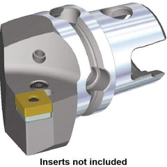 Kennametal - Right Hand Cut, Size KM40, SN.. Insert Compatiblity, Modular Turning & Profiling Cutting Unit Head - 24mm Ctr to Cutting Edge, 40mm Head Length, Through Coolant, Series Kenlever - USA Tool & Supply