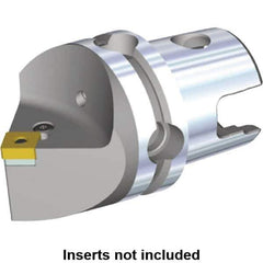 Kennametal - Neutral Cut, Size KM50, SN.. Insert Compatiblity, Modular Turning & Profiling Cutting Unit Head - 50mm Head Length, Through Coolant, Series Kenlever - USA Tool & Supply