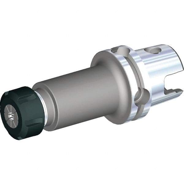 Kennametal - 1mm to 16mm Capacity, 45mm Projection, Modular Connection, ER25 Collet Chuck - Through-Spindle - Exact Industrial Supply