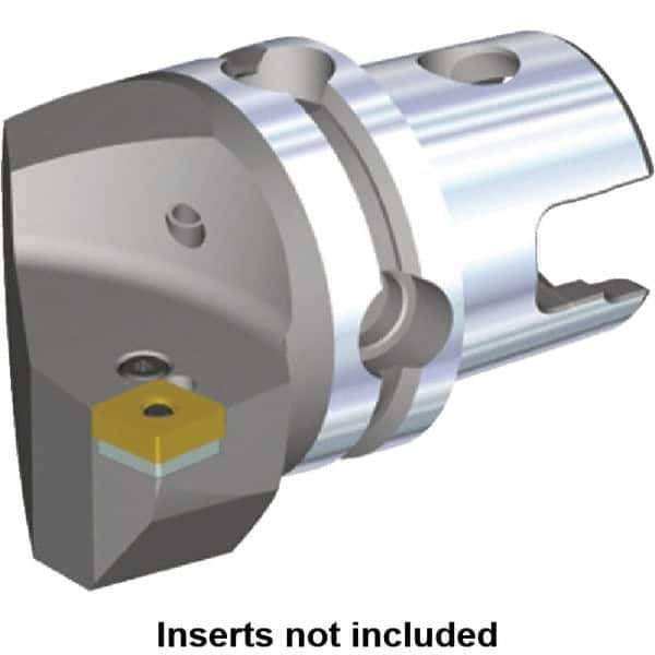 Kennametal - Right Hand Cut, Size KM40, CN.. Insert Compatiblity, Internal or External Modular Turning & Profiling Cutting Unit Head - 27mm Ctr to Cutting Edge, 40mm Head Length, Through Coolant, Series Kenlever - USA Tool & Supply